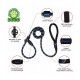 DOCO REFLECTIVE ROPE LEASH-COLLAR for dog ( 30 CM SAFETY ORANGE )
