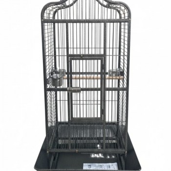 Large Tropical Bird Cage with Rolling Stand – 61 × 56 × 172 cm, Spacious Multi-Level Metal Aviary with Secure Perches, Easy-Clean Tray & Access Doors for Parrots, Cockatoos & Medium Birds – Model B003