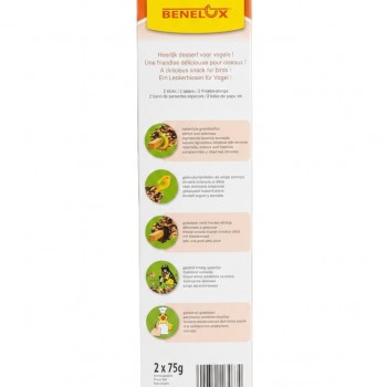 Benelux Honey & Egg Bird Sticks – 2 Pack (2 x 75g) | Natural Vitamin-Enriched Treats for Parrots, Parakeets & Large Birds | Fun Nibble Toy with Hanging Hook