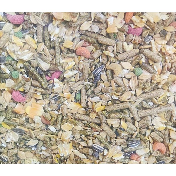 Premium Small Animal Food – 15kg | Complete, Nutrient-Rich Diet for Rabbits, Guinea Pigs & Hamsters | Natural Grains, Seeds, Vegetables, Fruits, Omega Fatty Acids & Probiotics – No Artificial Colors or Preservatives