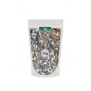 Al Masroor Premium Bird Mix – 1 kg Bag | High-Quality Seed Blend for Parrots, Parakeets, Finches, Doves & Wild Birds | Nutrient-Rich, Supports Feather Health & Immunity