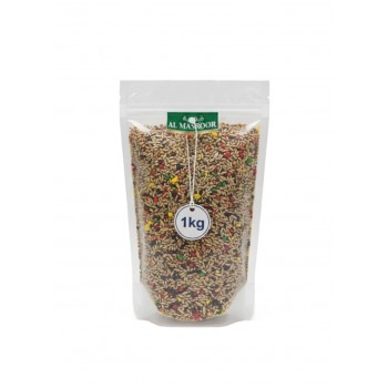 Mixed Canary & Finch Food – Premium Seed Mix 1kg | Complete Nutrition with Vitamins & Minerals | Witte Molen Quality for Canaries, Finches, Budgies, Lovebirds, Parrotlets, Cockatiels, Quails & Small Animals