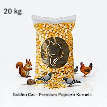 Al Masroor Premium Whole Yellow Corn Kernels 20 kg – High-Energy Popcorn Seeds for Parrots, Pigeons, Chickens, Ducks, Quail, Wild Birds, Poultry, Livestock & Wildlife Feed