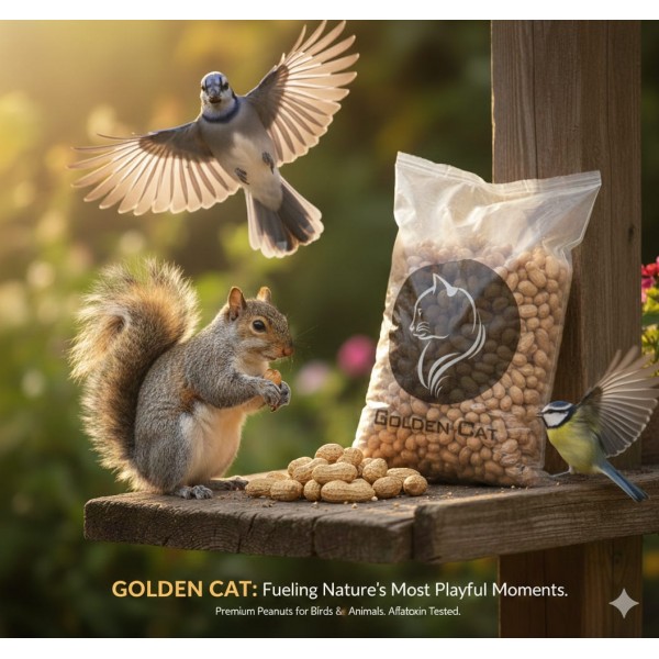 Plain Unsalted Peanuts for Birds & Small Animals – 10kg Bag | Raw, Aflatoxin-Tested, Safe for Parrots, Wild Birds, Squirrels, Hamsters & Rabbits