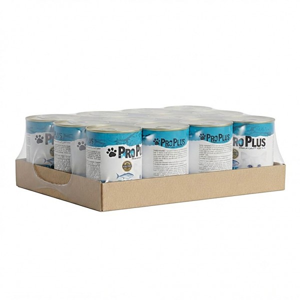 ProPlus Premium Adult Cat Food – Tuna Pâté, Grain-Free, Protein-Rich Wet Food for Adult Cats, 400g Can × 12 Cans