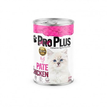 Pro Plus Premium Grain-Free Chicken Pâté Wet Cat Food for Kittens – 12 Cans × 400g  PRO PLUS – PREMIUM QUALITY FOOD