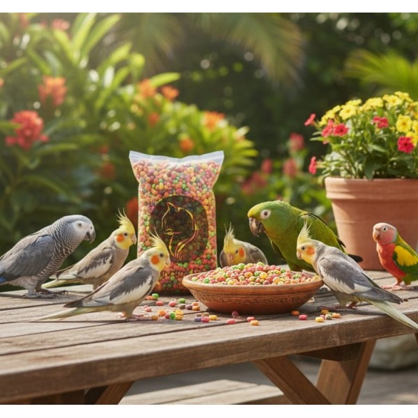 ZuPreem FruitBlend Bird Food Pellets – 10 kg | Complete & Balanced Nutrition for Parrots, Conures, Cockatiels, Lovebirds, Macaws & More