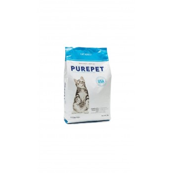 Purepet Ocean Fish Adult Cat Food 3kg – Complete & Balanced Nutrition with Sardine & Mackerel, Taurine, Prebiotics & Probiotics for Healthy Digestion, Skin & Coat Support