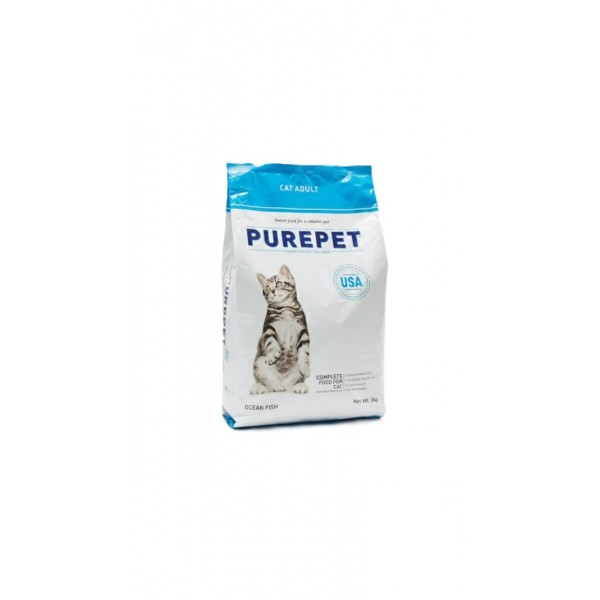 Purepet Ocean Fish Adult Cat Food 3kg – Complete & Balanced Nutrition with Sardine & Mackerel, Taurine, Prebiotics & Probiotics for Healthy Digestion, Skin & Coat Support Purepet Ocean Fish Adult Cat Food 3kg – Complete & Balanced Nutrition with Sardine & Mackerel, Taurine, Prebiotics & Probiotics for Healthy Digestion, Skin & Coat Support
