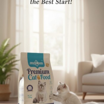 ANIMAL STAR Premium Dry Cat Food – Fish Flavor, 36% Protein, Omega 3 & 6, Hair & Skin Care, Strong Immunity, for Kittens & Adult Cats – 1.5kg