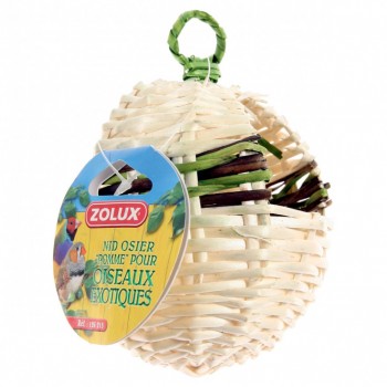 ZOLUX WICKER APPLE NEST ( 11 CM ) FOR BIRD ZOLUX WICKER APPLE NEST ( 11 CM ) FOR BIRD